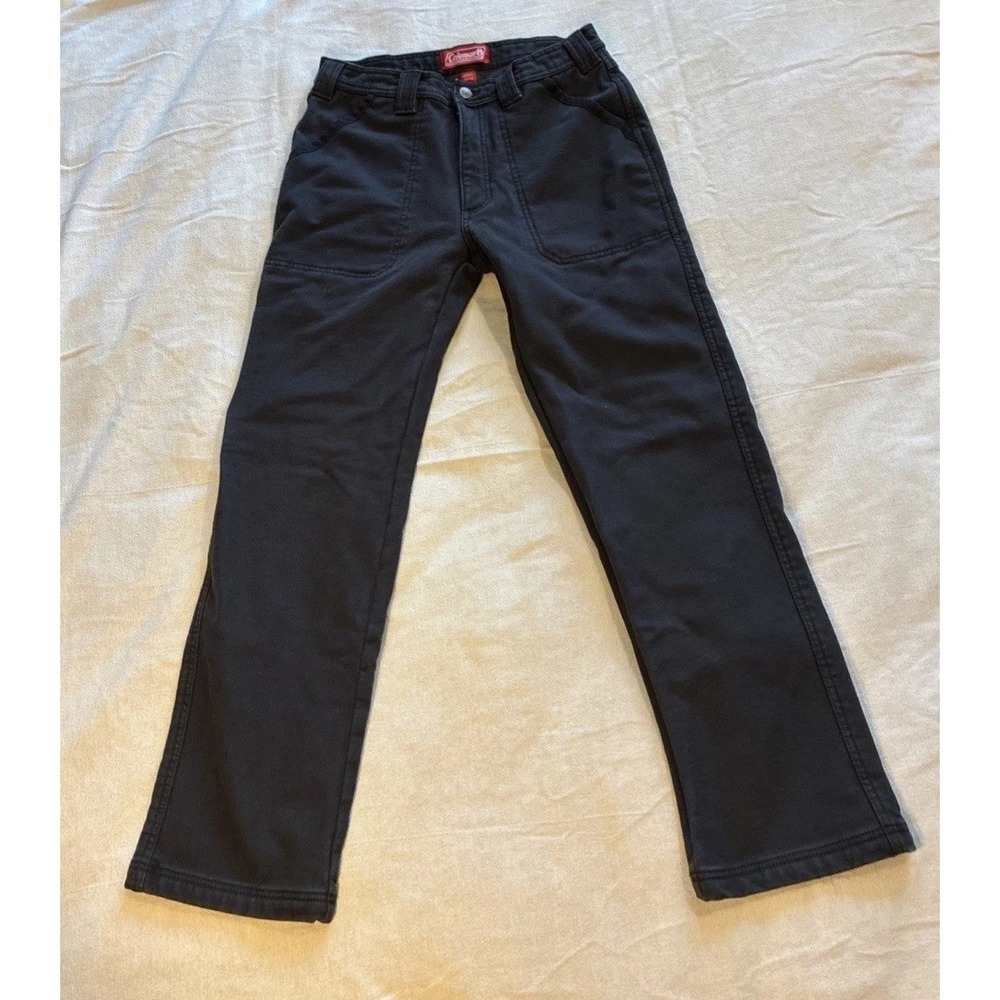 Coleman Men's Pants 30 x 32** Gray Fleece Lined Cargo‎ Rugged Workwear Straight